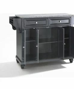 Crosley Cambridge Solid Granite Top Kitchen Island, Black Finish -Coast2Coast shop 4d013e020646350e 2036 w800 h800 b1 p0