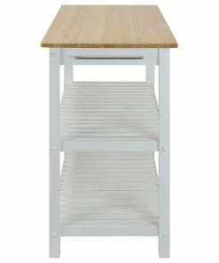 Casual Home Kitchen Island With Solid Wood, White -Coast2Coast shop 4ff123910ba21f78 4665 w800 h800 b1 p0