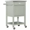 Linon Home Decor Products Linon Sydney Wood Steel Top Kitchen Storage And Prep Cart In Gray 2 Linon Home Decor Products Linon Sydney Wood Steel Top Kitchen Storage And Prep Cart In Gray -Coast2Coast shop 50712044040086be 6319 w800 h800 b1 p0