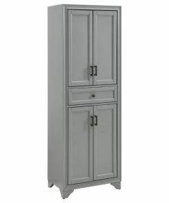 Pemberly Row 4 Door Pantry In Distressed Gray