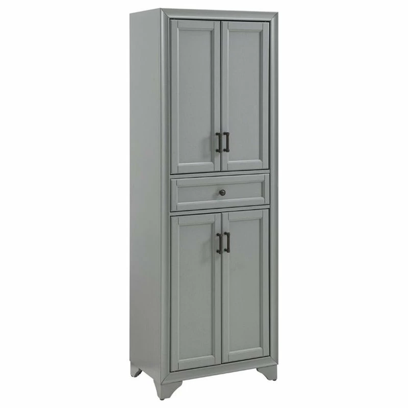 Pemberly Row 4 Door Pantry In Distressed Gray 3 Pemberly Row 4 Door Pantry In Distressed Gray