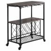 Pilaster Designs Cologne Kitchen Island Serving Cart, Black Metal Frame & Marble Wood 1 Pilaster Designs Cologne Kitchen Island Serving Cart, Black Metal Frame & Marble Wood -Coast2Coast shop 510167080cb9d57e 6014 w800 h800 b1 p0