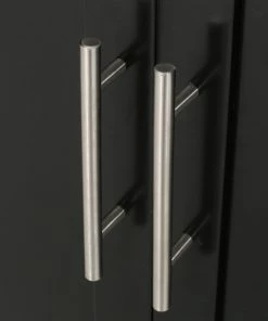 GDFStudio Negley Contemporary Kitchen Cart With Wheels, Black + Natural -Coast2Coast shop 5291907600e60c6f 8981 w800 h800 b0 p0