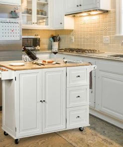 Gymax Drop-Leaf Kitchen Island Trolley Cart Wood Storage Cabinet W/ Spice Rack 10 Gymax Drop-Leaf Kitchen Island Trolley Cart Wood Storage Cabinet W/ Spice Rack -Coast2Coast shop 52d1ace70faff17e 7703 w800 h800 b0 p0