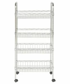 Safavieh Pierre0 Chrome Wire Adjustable Mini Trolley