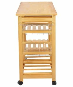 Imtinanz Multi Functional Rolling Wooden Storage Trolley 9 Imtinanz Multi Functional Rolling Wooden Storage Trolley -Coast2Coast shop 548122e10f3c134d 2999 w800 h800 b1 p0