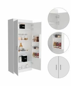 DEPOT ESHOP LLC Chad Pantry Cabinet, White 10 DEPOT ESHOP LLC Chad Pantry Cabinet, White -Coast2Coast shop 55110ed802bda0ab 2985 w800 h800 b0 p0