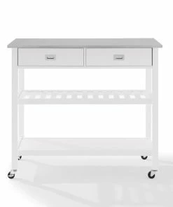 Crosley Chloe Stainless Steel Top Kitchen Island Cart, White/Stainless Steel 19 Crosley Chloe Stainless Steel Top Kitchen Island Cart, White/Stainless Steel -Coast2Coast shop 5691cd570f73b846 4808 w800 h800 b0 p0