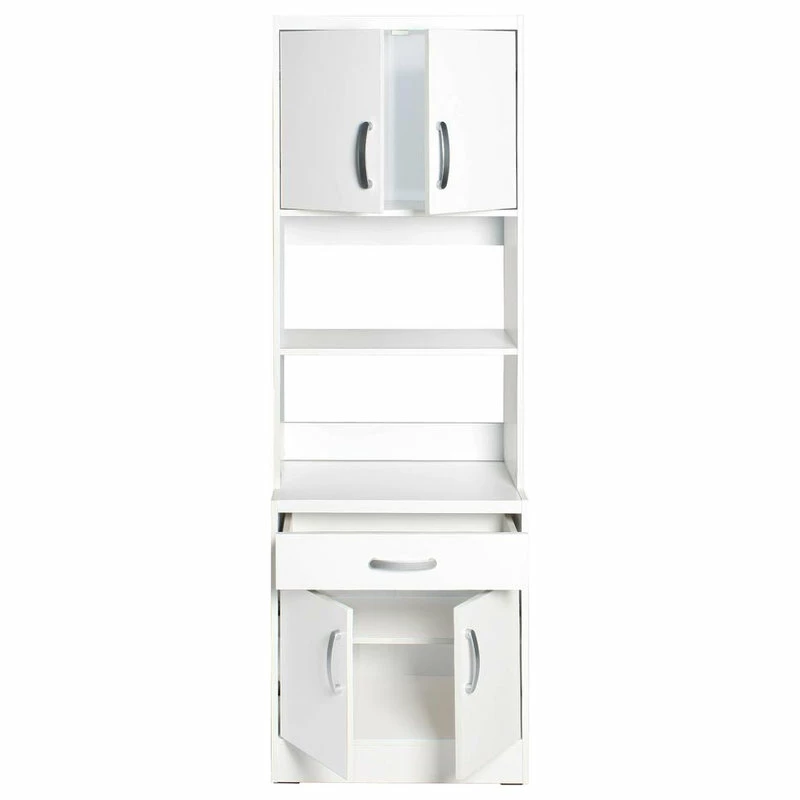 Better Home Products Shelby Tall Wooden Kitchen Pantry In White 6 Better Home Products Shelby Tall Wooden Kitchen Pantry In White - Image 4