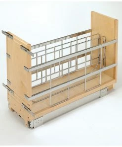 Rev-A-Shelf Wood Bakeware Pull Out Organizer With BB Soft Close, 8"