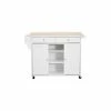 Baxton Studio Meryland White Modern Kitchen Island Cart -Coast2Coast shop 6021ef020a1c7126 8914 w800 h800 b1 p0