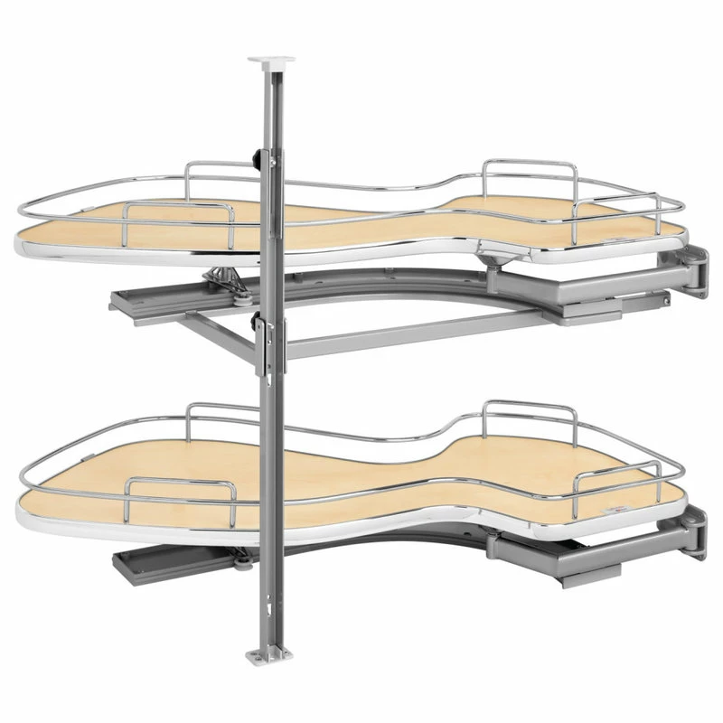 Rev-A-Shelf Solid Surface 2-Shelf Blind Corner Organizer For Blind Left Cabinet, 33" 3 Rev-A-Shelf Solid Surface 2-Shelf Blind Corner Organizer For Blind Left Cabinet, 33"