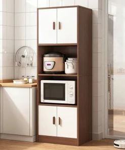 HOMARY Farmhouse Kitchen Shelf, Walnut For Microwave, Walnut 10 HOMARY Farmhouse Kitchen Shelf, Walnut For Microwave, Walnut -Coast2Coast shop 61f1205b02cbf032 4566 w800 h800 b0 p0