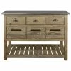 Crafters And Weavers Barlow Crate Kitchen Island Rustic Pine And Zinc Top -Coast2Coast shop 63e1ffc500b539c3 4170 w800 h800 b1 p0