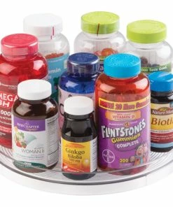 IDesign Linus Turntable Kitchen Organizer, 11", Clear -Coast2Coast shop 646125000beb18ad 3945 w800 h800 b1 p0