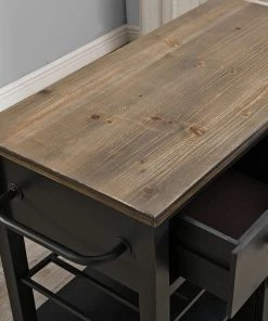 Decorn Farmhouse Kitchen Cart, Rustic Brown Top & Black Body With Plenty Storage Space 11 Decorn Farmhouse Kitchen Cart, Rustic Brown Top & Black Body With Plenty Storage Space -Coast2Coast shop 67e13951010a7bee 2383 w800 h800 b0 p0