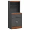 Hodedah Import Inc. 54" Tall Open Shelves Enclosed Storage Kitchen Cabinet, Gray-Oak -Coast2Coast shop 6a017d330112b6b2 2038 w800 h800 b1 p0