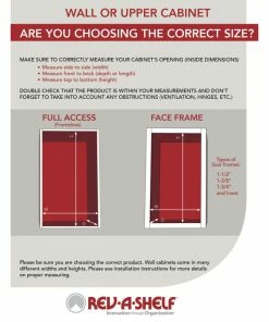 Rev-A-Shelf Wood Wall Cabinet Spice Rack Organizer, 16.5" -Coast2Coast shop 6a8190a60e7a5d44 8004 w800 h800 b1 p0