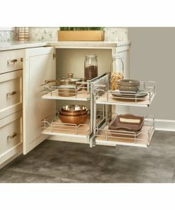 Rev-A-Shelf Steel 2-Tier Pull Out Solid Bottom Organizer For Blind Corner Cabinet, 15" 18 Rev-A-Shelf Steel 2-Tier Pull Out Solid Bottom Organizer For Blind Corner Cabinet, 15" -Coast2Coast shop 6ae14be802585a9e 8043 w800 h800 b0 p0