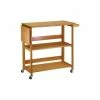 Winsome Wood Transitional Light Oak Solid Wood Cart 34137