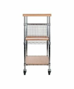 Winsome Madera Utility Kitchen Cart, Bamboo And Chrome -Coast2Coast shop 6b4109600bbd628b 5564 w800 h800 b1 p0