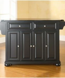 Crosley Alexandria Solid Black Granite Top Kitchen Island, Black 10 Crosley Alexandria Solid Black Granite Top Kitchen Island, Black -Coast2Coast shop 6bb1aa0806463593 2038 w800 h800 b0 p0