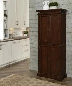 Homestyles Americana Wood Pantry In Brown