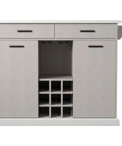 SEI Furniture Hastings Expandable Kitchen Island With Storage