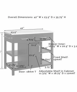 Crosley Audrey Faux Marble Top Kitchen Island Black/White Marble -Coast2Coast shop 6cb1e21c0f73b87d 4799 w800 h800 b1 p0