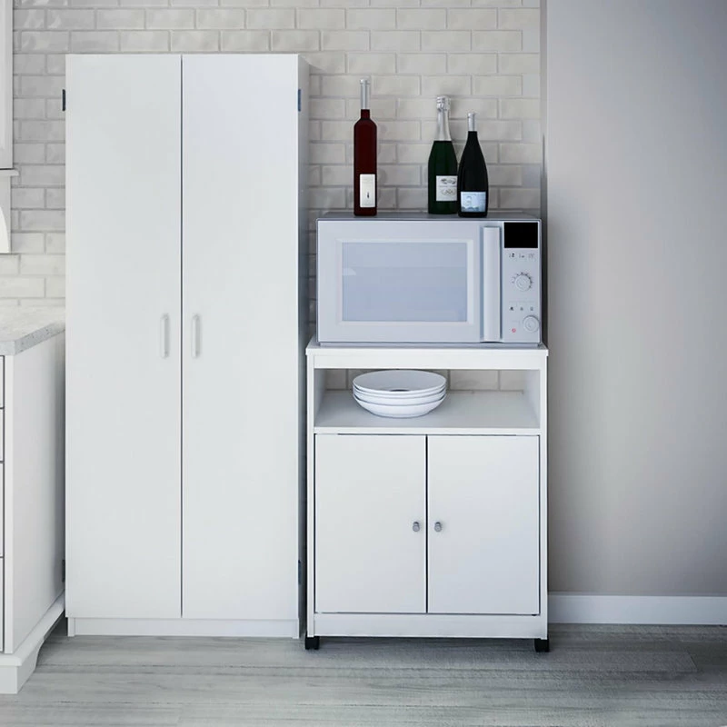 Ameriwood Home 24" Open Microwave Cart In White Stipple 5 Ameriwood Home 24" Open Microwave Cart In White Stipple - Image 3