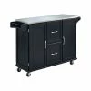 Homestyles Dolly Madison Wood Kitchen Cart In Black 1 Homestyles Dolly Madison Wood Kitchen Cart In Black -Coast2Coast shop 6d41cb320243e3c9 8990 w800 h800 b1 p0