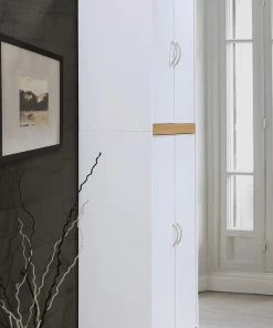 Hodedah Import Inc. 4 Door Pantry, White 10 Hodedah Import Inc. 4 Door Pantry, White -Coast2Coast shop 70612bf009a9ca3e 2420 w800 h800 b0 p0