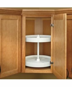 Rev-A-Shelf Polymer Full Circle 2-Shelf Lazy Susan For Corner Wall Cabinet, White -Coast2Coast shop 7191e0750e7a634f 8084 w800 h800 b0 p0