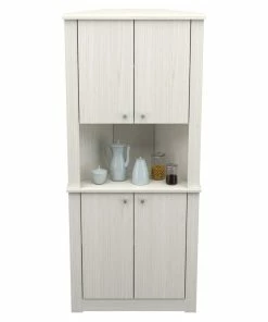 Inval America Inval 4-Door Engineered Wood Corner Pantry Storage Cabinet In Washed Oak 10 Inval America Inval 4-Door Engineered Wood Corner Pantry Storage Cabinet In Washed Oak -Coast2Coast shop 7481c6350f66deab 8951 w800 h800 b1 p0