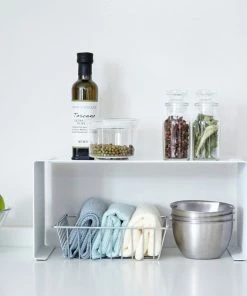 Yamazaki Home Stackable Countertop Shelf, Steel, Small, Holds 6.6 Lbs, Stackable, White, Small 15 Yamazaki Home Stackable Countertop Shelf, Steel, Small, Holds 6.6 Lbs, Stackable, White, Small -Coast2Coast shop 749147f6025ad522 9581 w800 h800 b0 p0