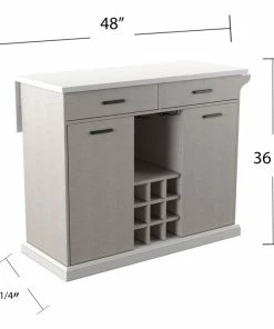 SEI Furniture Hastings Expandable Kitchen Island With Storage -Coast2Coast shop 7631e4c20315f98d 4526 w800 h800 b1 p0