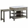 Acme Furniture ACME Feivel Kitchen Island With Pull Out Table In Marble Top & Rustic Oak Finish 2 Acme Furniture ACME Feivel Kitchen Island With Pull Out Table In Marble Top & Rustic Oak Finish -Coast2Coast shop 76c1a6aa022055cc 4438 w800 h800 b1 p0
