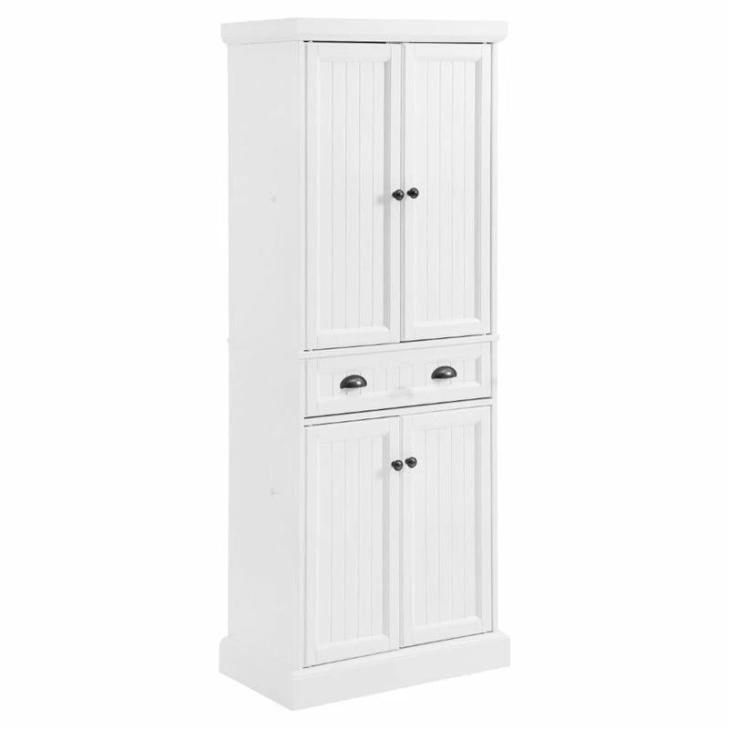Crosley Shoreline Coastal Pantry In White 3 Crosley Shoreline Coastal Pantry In White