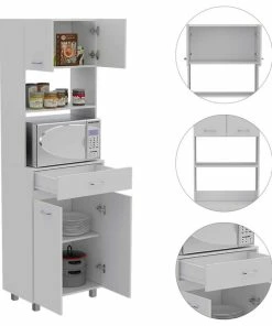 FM FURNITURE Auburn Microwave Pantry Cabinet, White -Coast2Coast shop 78811f3003515875 1831 w800 h800 b1 p0