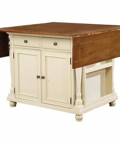 Coaster Home Furnishings Coaster Slater Drop Leaf Kitchen Island In Brown And Buttermilk -Coast2Coast shop 7981162000d6c5db 4244 w800 h800 b1 p0