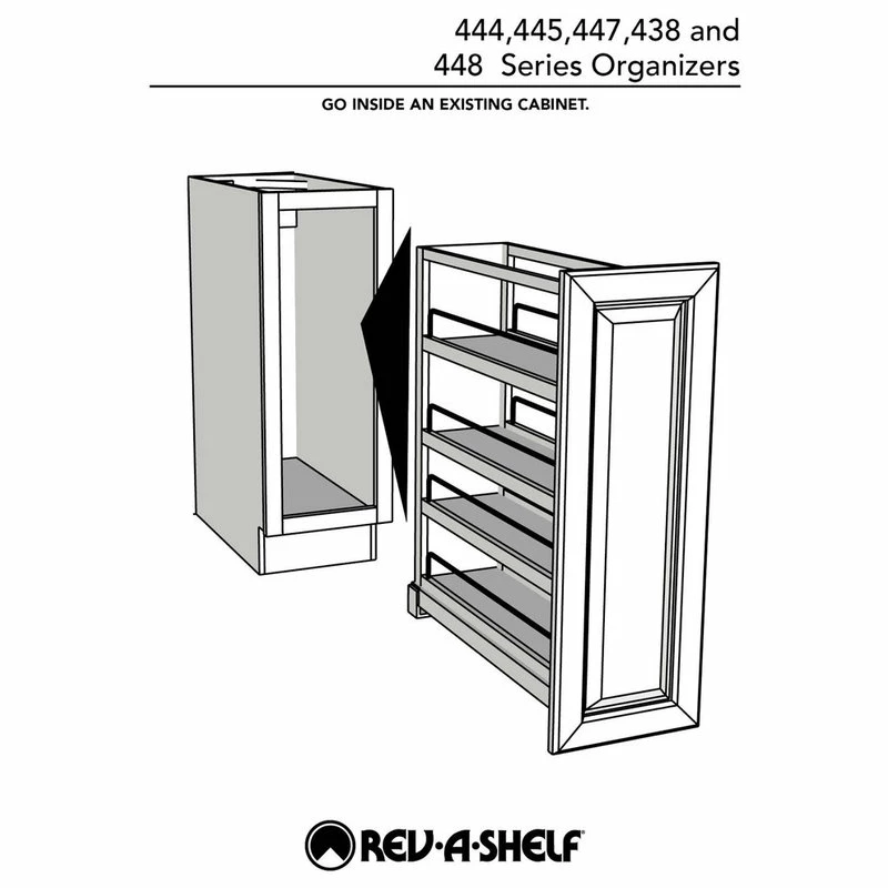 Rev-A-Shelf 448-BCSC-6C - 6in Base Cabinet Organizer Soft-Close 7 Rev-A-Shelf 448-BCSC-6C - 6in Base Cabinet Organizer Soft-Close - Image 5