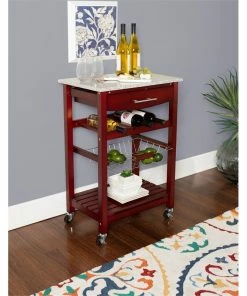 Linon Home Decor Products Linon Natalie Wood And Granite Top Kitchen Cart In Wenge Brown 11 Linon Home Decor Products Linon Natalie Wood And Granite Top Kitchen Cart In Wenge Brown -Coast2Coast shop 7a9190e90f2e2da0 5980 w800 h800 b0 p0