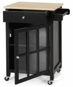 GDFStudio Medway Contemporary Glass Paneled Kitchen Cart -Coast2Coast shop 7c81674e004b1bf7 0550 w800 h800 b1 p0