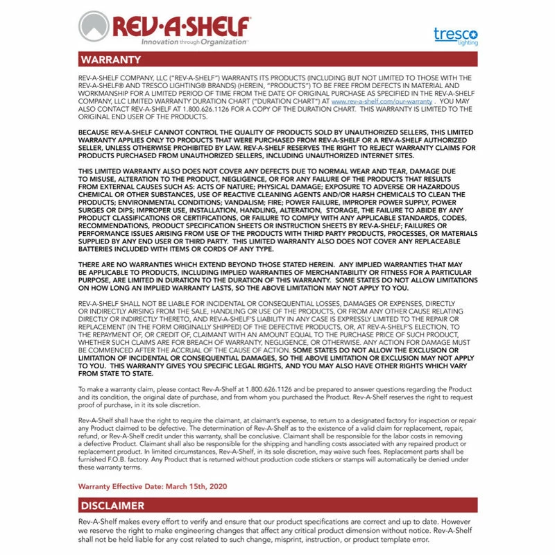 Rev-A-Shelf Wood Base Filler Pull Out Organizer For New Kitchen Applications, 9" 10 Rev-A-Shelf Wood Base Filler Pull Out Organizer For New Kitchen Applications, 9" - Image 8