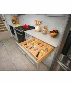 Rev-A-Shelf Wood Trim To Fit Utility Drawer Insert Organizer, 2.88", 18.5"W -Coast2Coast shop 7fc1a0470e7a5d6b 4714 w800 h800 b0 p0