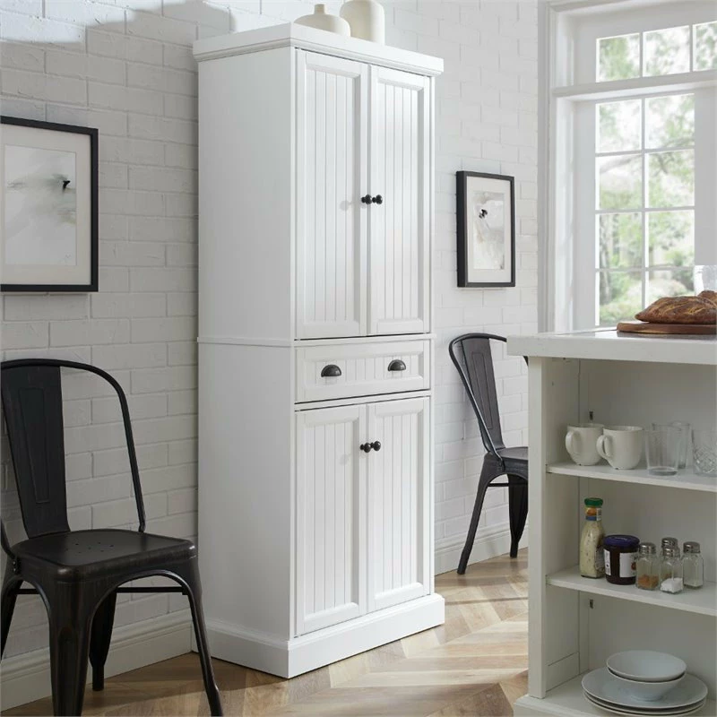 Crosley Shoreline Coastal Pantry In White 4 Crosley Shoreline Coastal Pantry In White - Image 2