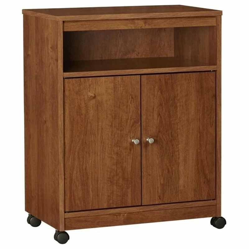 Ameriwood Home Altra Furniture Landry Microwave Cart In Bank Alder 6 Ameriwood Home Altra Furniture Landry Microwave Cart In Bank Alder - Image 4