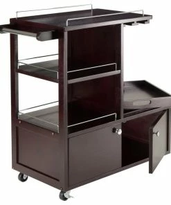 Winsome Galen Bar Cart With Serving Tray In Espresso Finish -Coast2Coast shop 80f182c60c12846d 5181 w800 h800 b1 p0