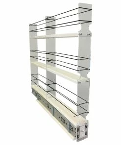 Vertical Spice 2x3x22 Spice Rack Drawer, Cream