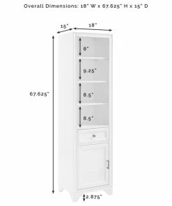 Crosley Tara 3-Piece Pantry Set, Distressed Gray Pantry And 2 Linen Cabinets -Coast2Coast shop 824158300f73ba18 0207 w800 h800 b1 p0